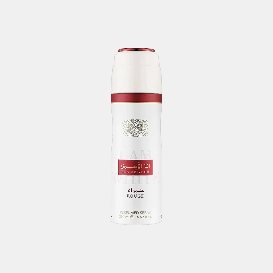 Lattafa Body Spray Ana Abiyedh Rouge 200ml Unisex - Imagen 2