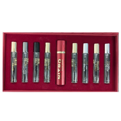 Perfume Árabe Discovery Set Nitro 8 Piezas