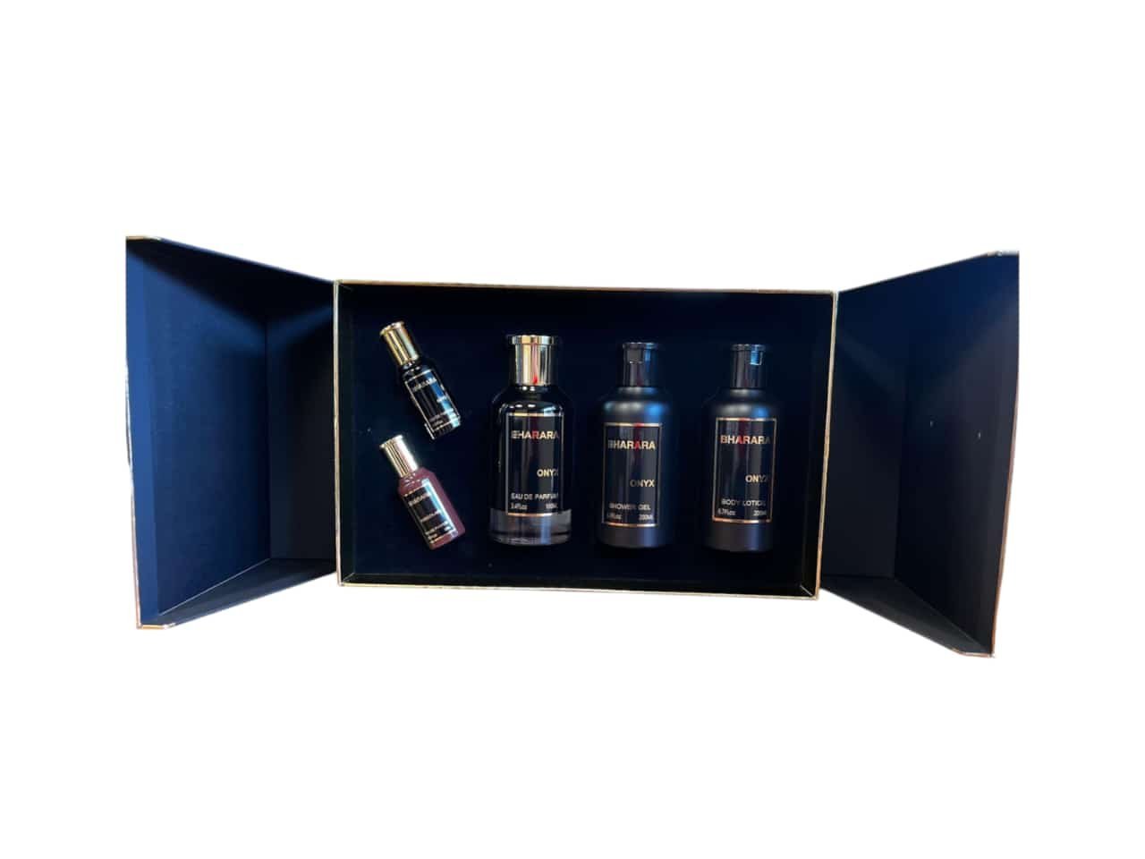 Perfume Árabe Estuche Bharara Onix EDP 5 Piezas Unisex