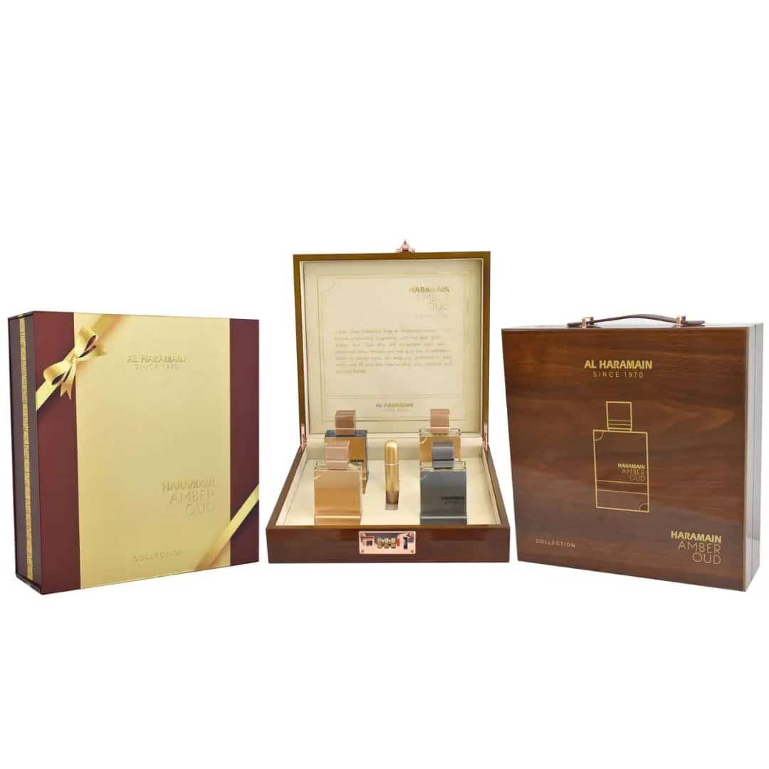 Perfume Árabe en Estuche Al Haramain 4 Piezas Eau de Parfum 60ml C/U Unisex