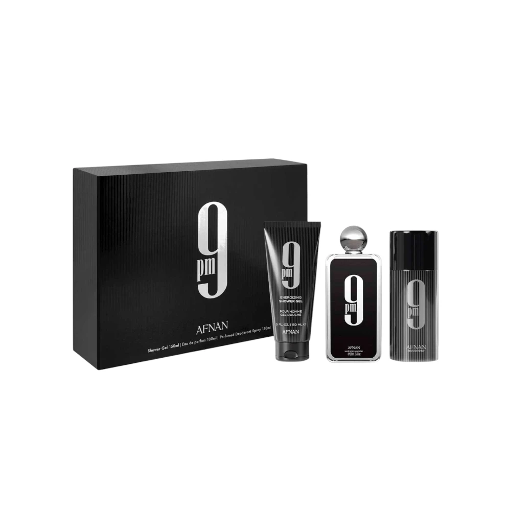 Perfume Árabe Estuche Afnan 9pm Eau de Parfum 3 Piezas 100ml Hombre
