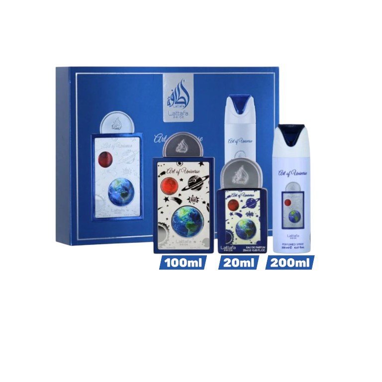 Perfume Árabe Estuche Lattafa Art Of Universe 4 Piezas EDP