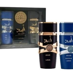 Perfume Árabe Estuche Lattafa Asad Y Asad Zanzibar EDP 100ml Hombre