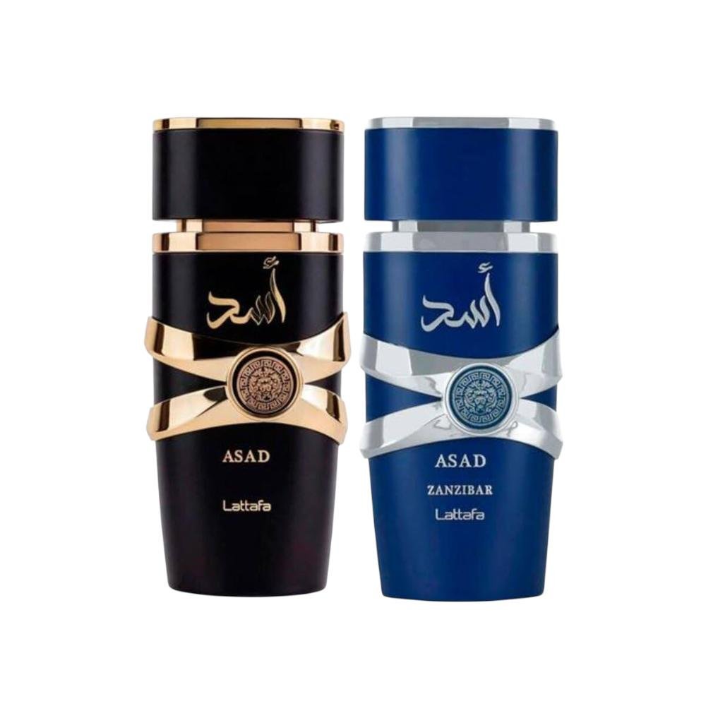 Perfume Árabe Estuche Lattafa Asad Y Asad Zanzibar EDP 100ml Hombre