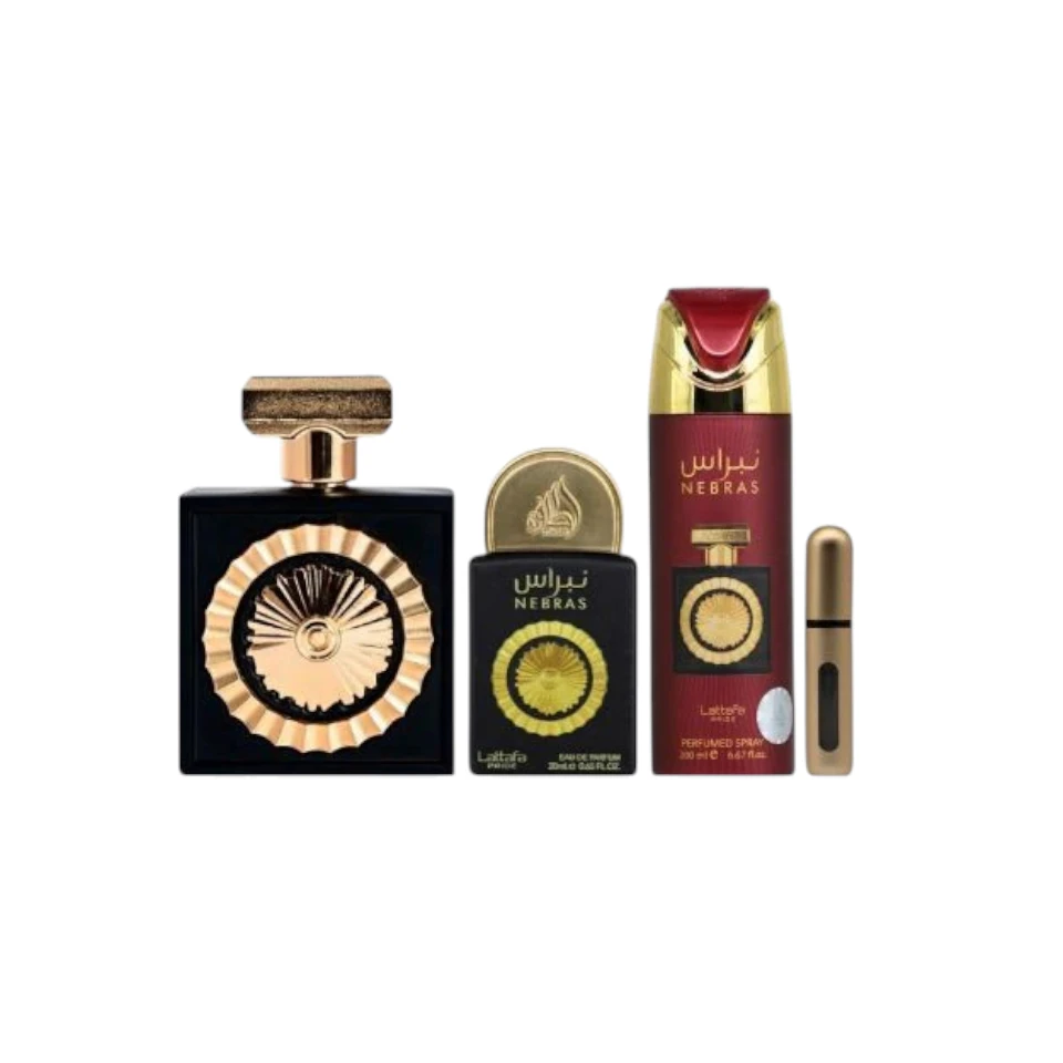 Perfume Árabe Estuche Lattafa Nebras 4 Pzs Eau De Parfum 100ml Unisex - Imagen 3