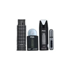 Perfume Árabe Estuche Lattafa Pisa Eau De Parfum 4 Piezas Unisex