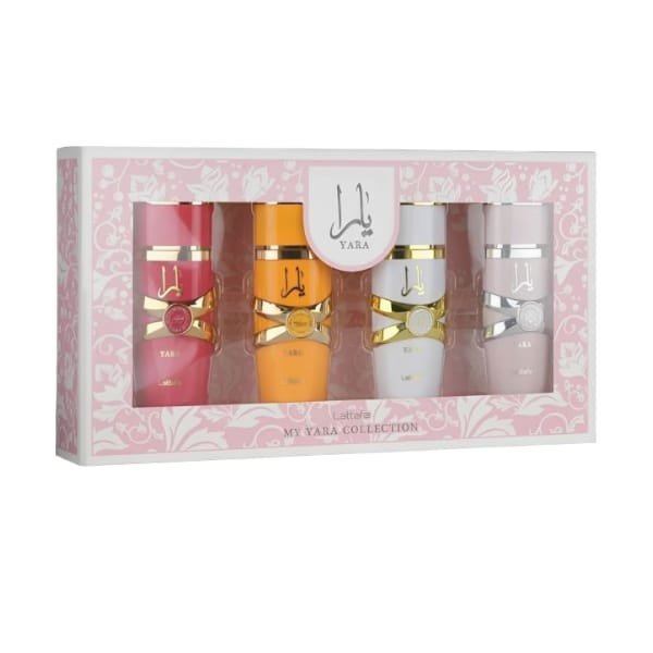 Perfume Árabe Estuche Mini Lattafa Yara 4 Piezas EDP 25ml Cada Una Mujer