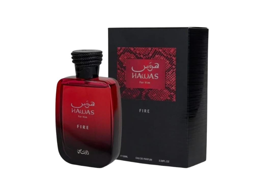 Perfume Árabe Hawas Fire Rasasi Eau de Parfum 100ml Unisex