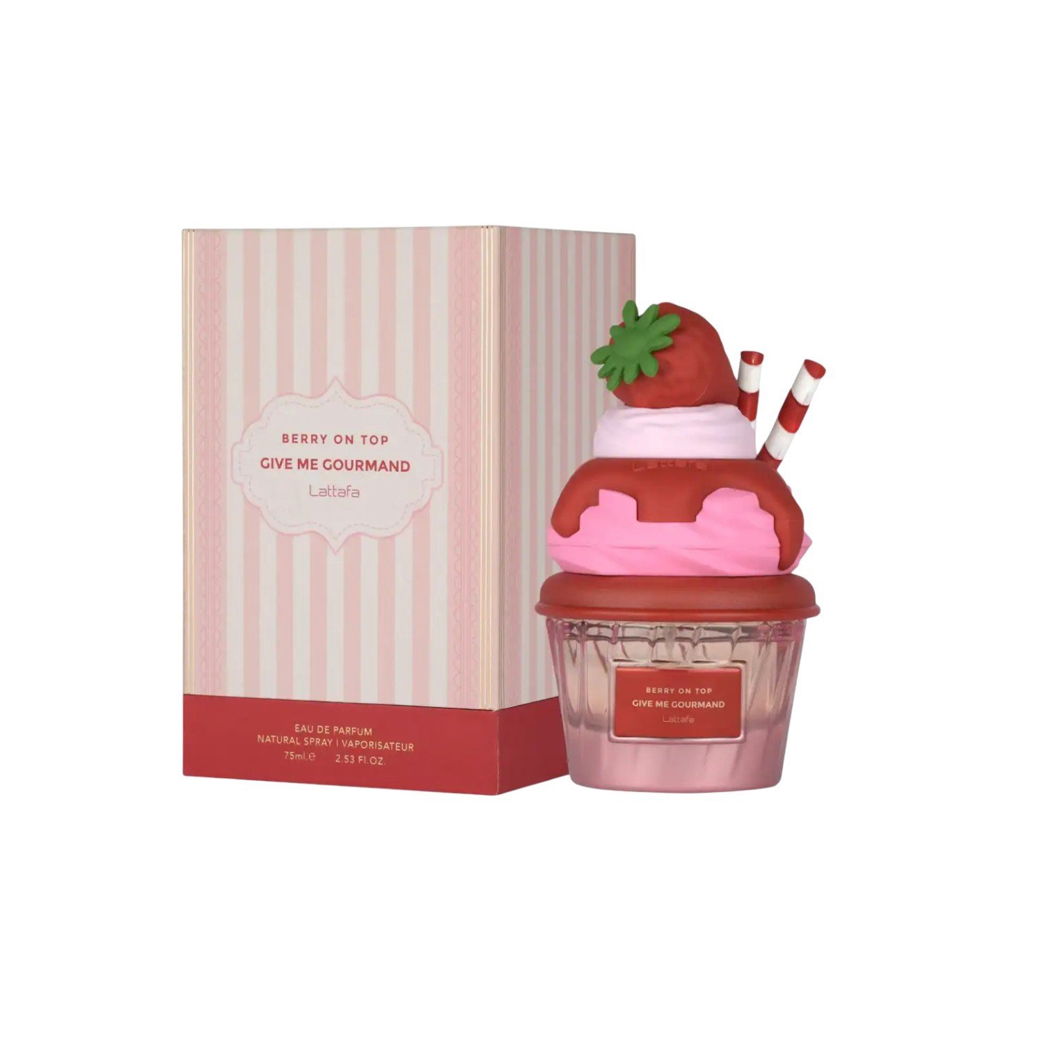 Perfume Árabe Lattafa Berry On Top Give Me Gourmand EDP 75ml Mujer