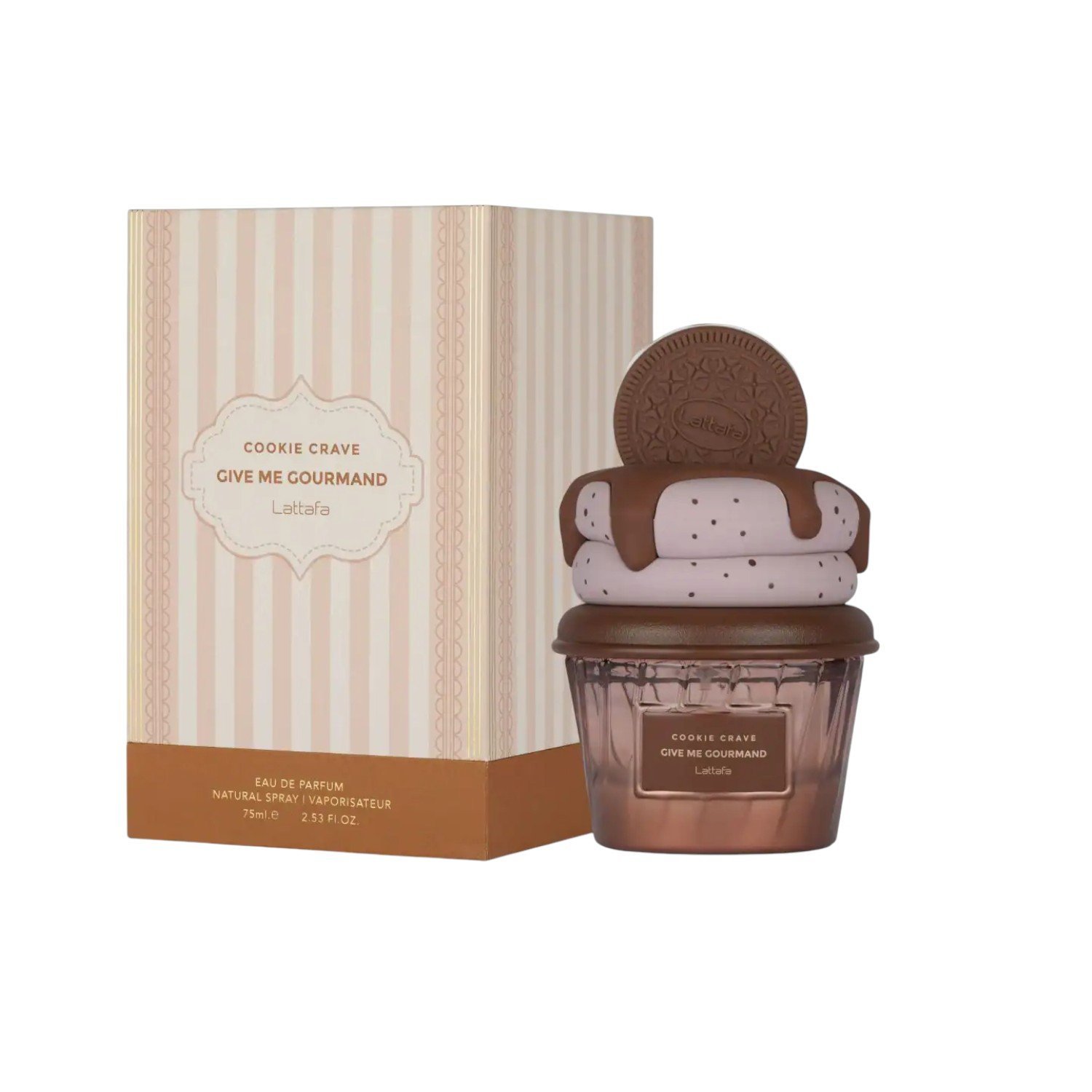 Perfume Árabe Lattafa Cookie Crave Give Me Gourmand EDP 75ml Mujer