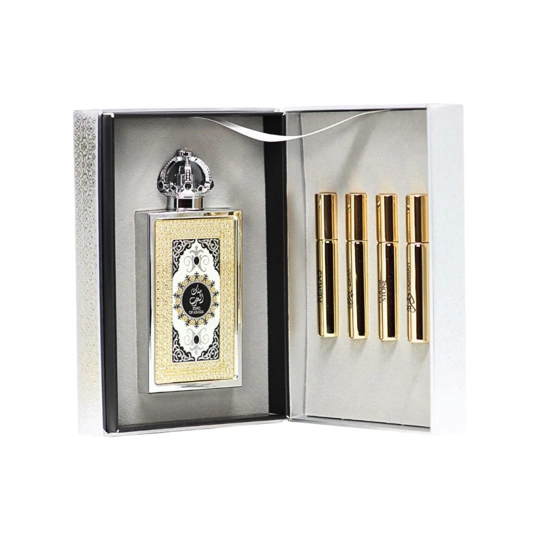 Perfume Árabe Lattafa King Of Arabia EDP 100ml Unisex + 4 Muestras 10ml