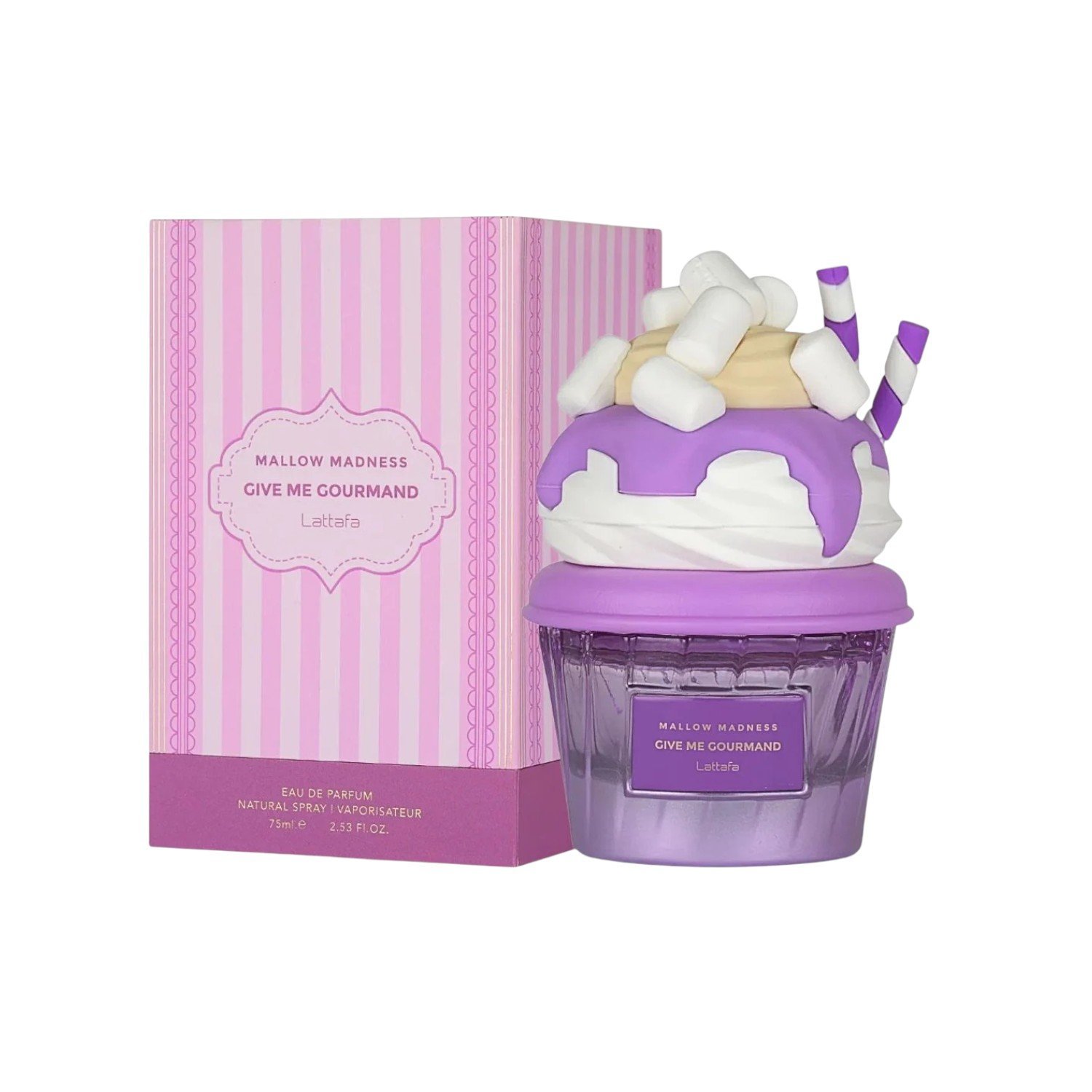 Perfume Árabe Lattafa Mallow Madness Give Me Gourmand EDP 75ml Mujer