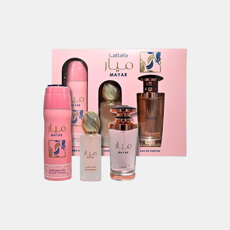 Perfume Árabe Lattafa Mayar Estuche EDP 3 Piezas 100ml Mujer