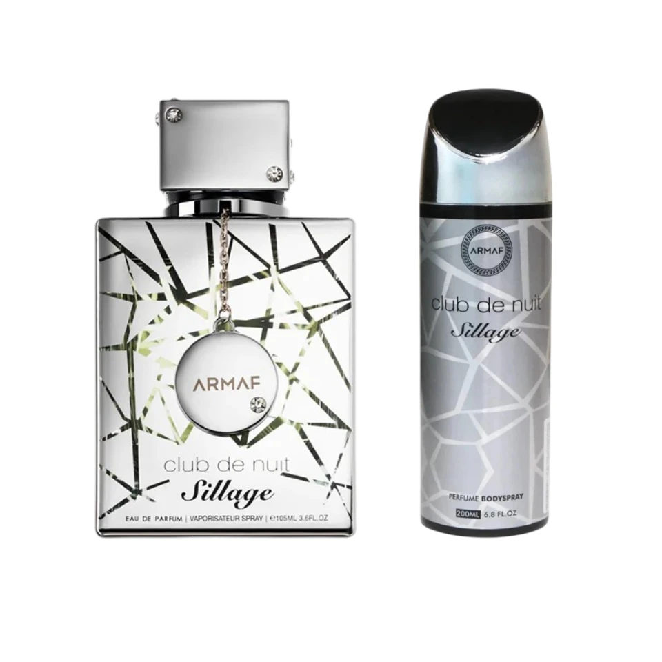 Perfume Árabe Armaf Club de Nuit Sillage 105ml + Body Spray 200ml Unisex