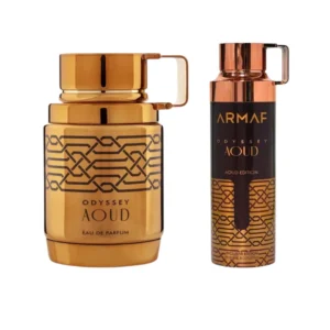 Perfume Árabe Armaf Odyssey Aoud Edition 100ml + Body Spray 200ml Hombre