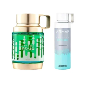 Perfume Árabe Armaf Odyssey Aqua 100ml + Body Spray 200ml Hombre