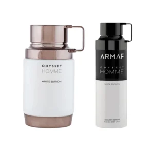 Perfume Árabe Armaf Odyssey Homme White Edition 100ml + Body Spray 200ml Hombre