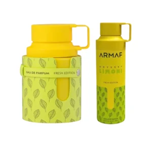 Perfume Árabe Armaf Odyssey Limoni Fresh Edition 100ml + Body Spray 200ml Unisex