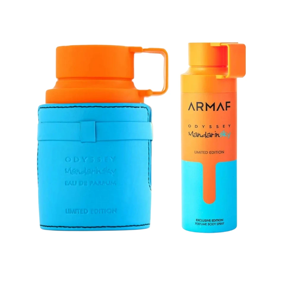 Perfume Árabe Armaf Odyssey Mandarin Sky 100ml + Body Spray 200ml Hombre