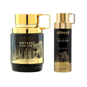 Perfume Árabe Armaf Odyssey Wild One Gold Edition 100ml + Body Spray 200ml Hombre
