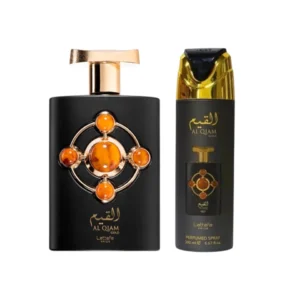 Perfume Árabe Lattafa Al Qiam Gold 100ml + Body Spray 200ml Unisex