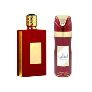 Perfume Árabe Lattafa Ameerat Al Arab Asdaaf 100ml + Body Spray 200ml Mujer