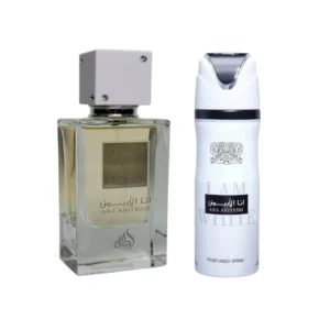 Perfume Árabe Lattafa Ana Abiyedh 60ml + Body Spray 200ml Unisex