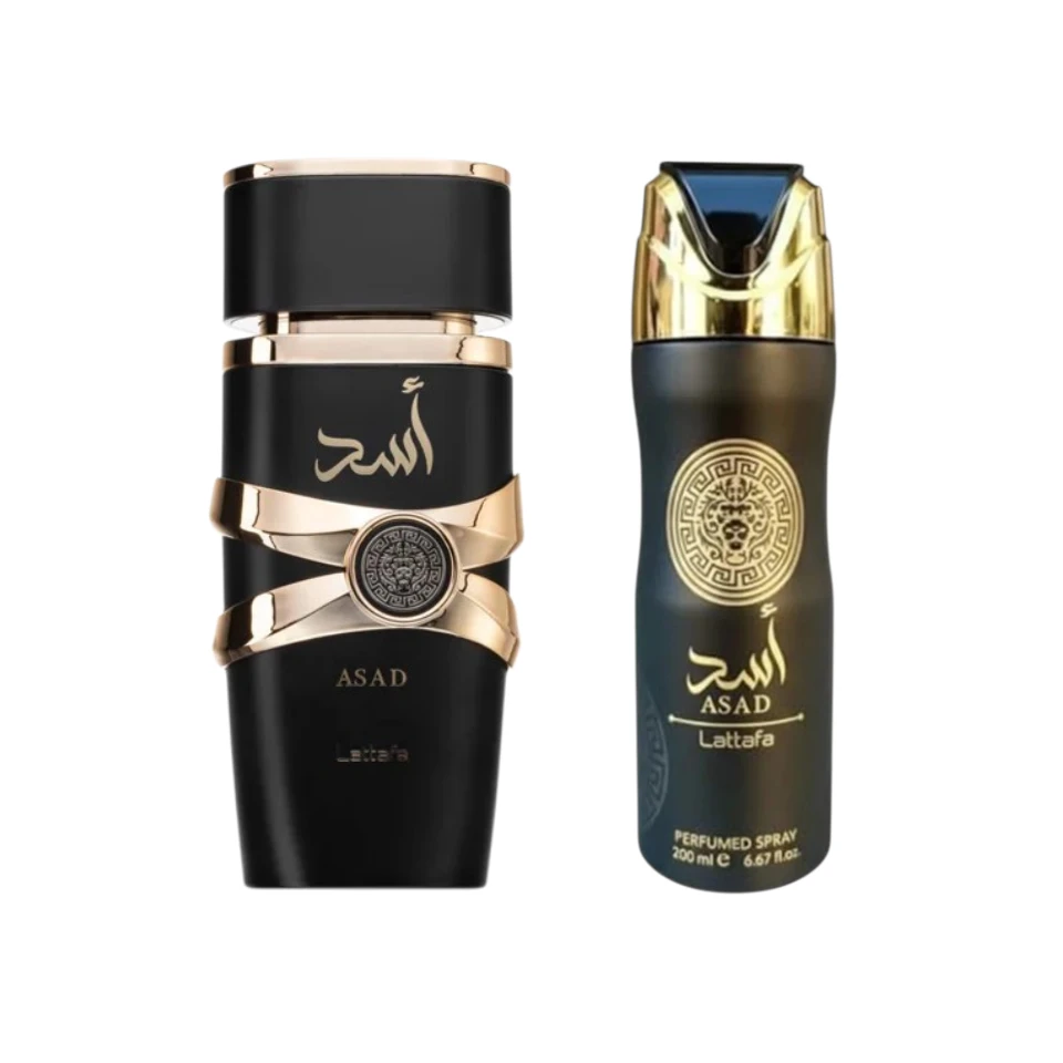 Perfume Árabe Lattafa Asad 100ml + Body Spray 200ml Hombre