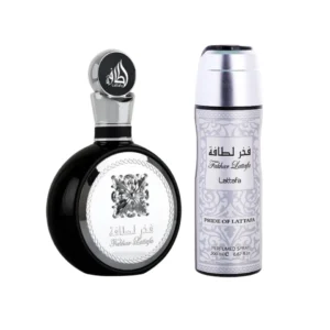 Perfume Árabe Lattafa Fakhar Black Pour Homme 100ml + Body Spray 200ml Unisex
