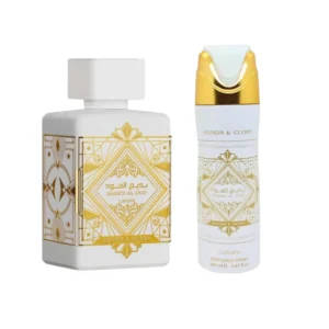 Perfume Árabe Lattafa Honor & Glory 100ml + Body Spray 200ml Unisex