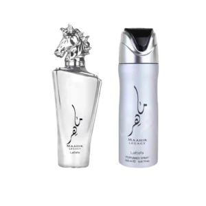 Perfume Árabe Lattafa Maahir Legacy 100ml + Body Spray 200ml Unisex