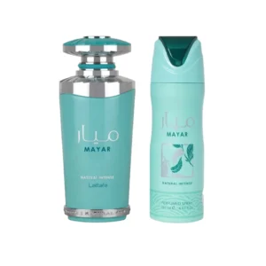 Perfume Árabe Lattafa Mayar Natural Intense 100ml + Body Spray 200ml Mujer