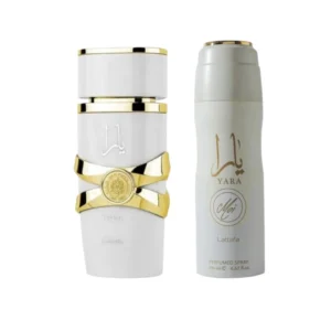 Perfume Árabe Lattafa Yara Moi 100ml + Body Spray 200ml Mujer