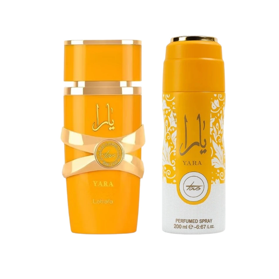 Perfume Árabe Lattafa Yara Tous 100ml + Body Spray 200ml Mujer