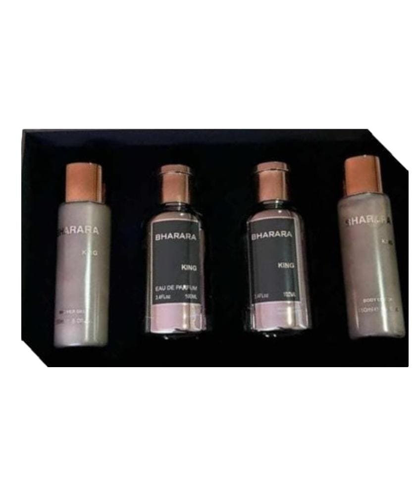 Perfume Árabe en Estuche Bharara King 4 Piezas by Bharara Eau de Parfum 100ml Unisex