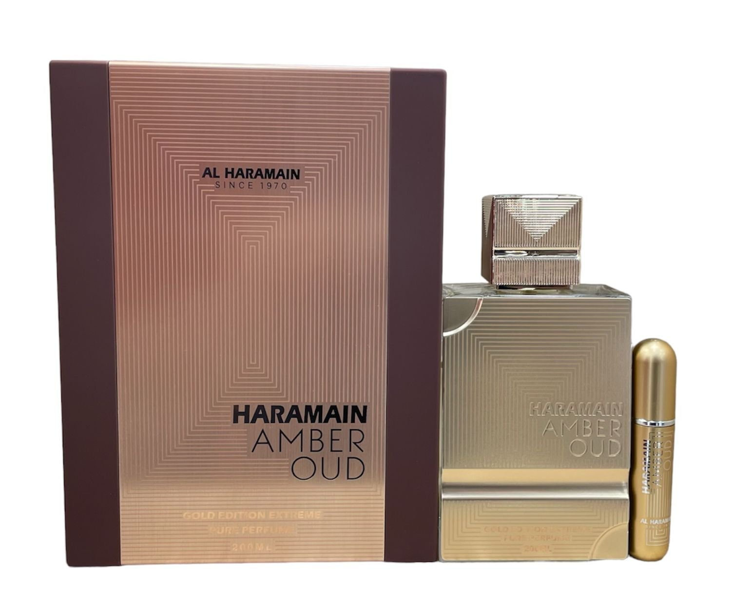 Perfume Árabe Al Haramain Amber Oud Gold Edition Extreme Pure Perfume Gift Set x 200ml