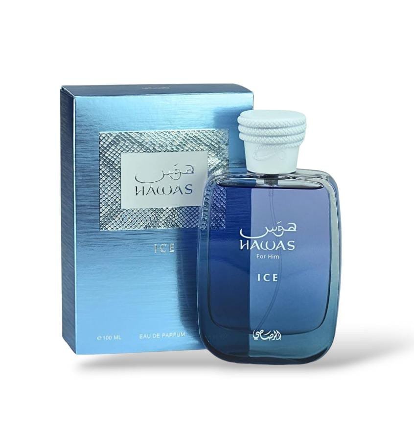 Perfume Árabe Hawas Ice For Him de Rasasi EDP 100ml Hombre