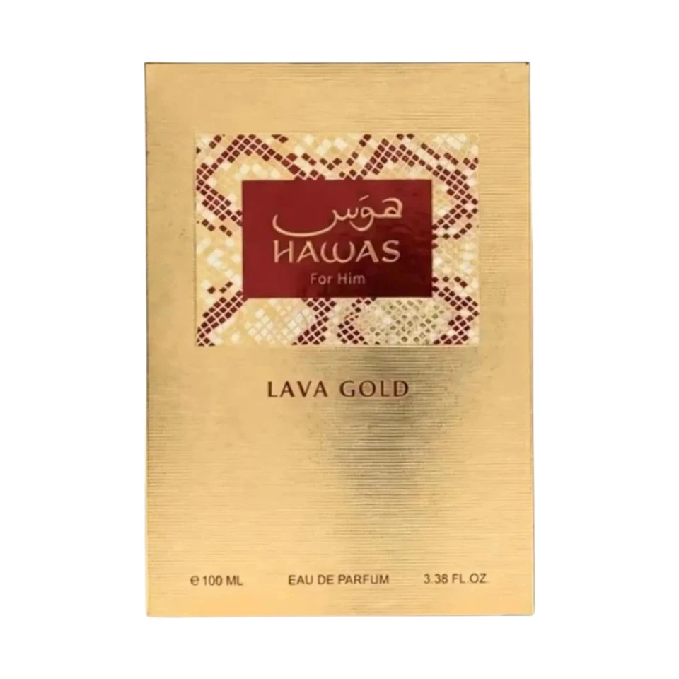 Perfume Árabe Rasasi Hawas Lava Gold Eau de Parfum 100ml Hombre - Imagen 3