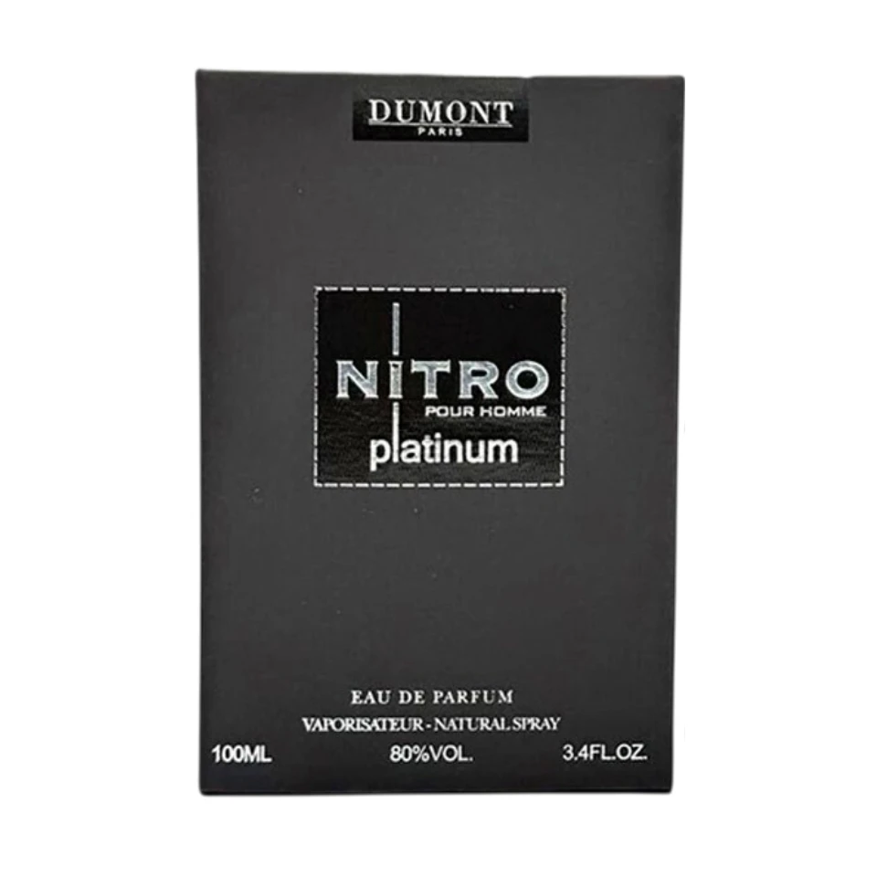 Perfume Árabe Dumont Paris Nitro Platinum Eau de Parfum 100ml Hombre - Imagen 2