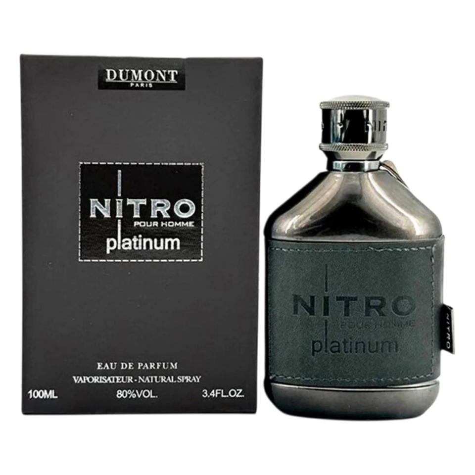 Perfume Árabe Dumont Paris Nitro Platinum EDP 100ml Hombre