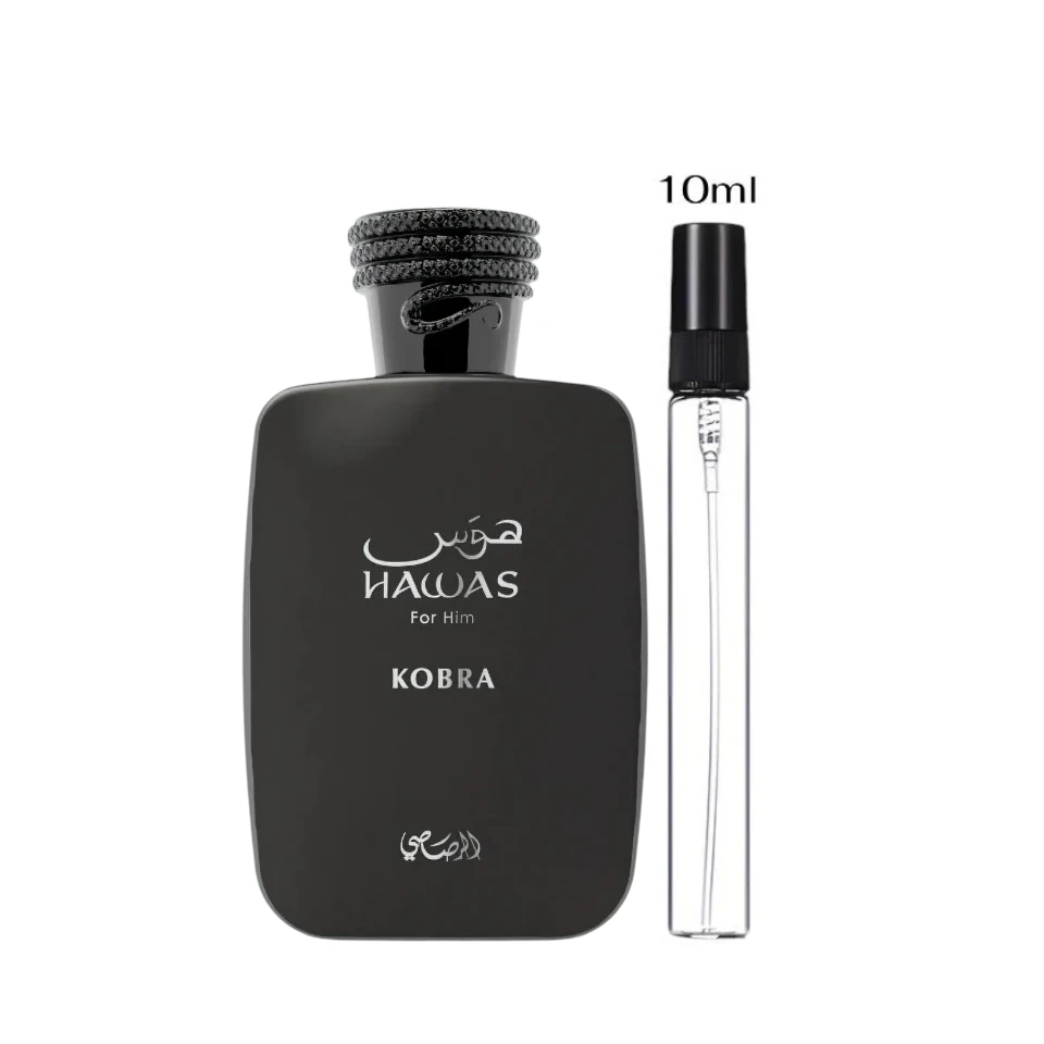 Muestras Rasasi Hawas Kobra Eau de Parfum Unisex - Imagen 3
